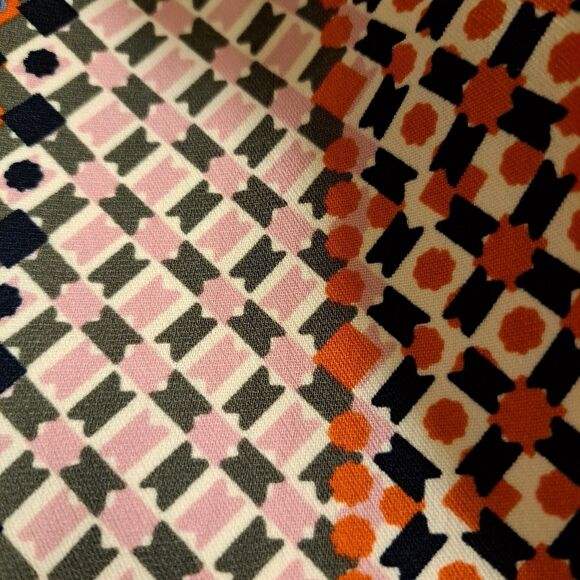 Vintage J.Crew Geometric Print Boho Pencil Skirt Business/Career Core Size 2/XS - Picture 8 of 12